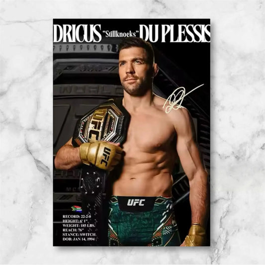 Poster de MMA Champion Dricus Du Plessis